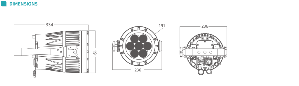 PAR LED Zoom IP65 SUPER SOLAR ze/ETZ MK4 (Silver star)