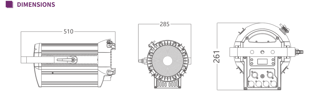 Luces fresnel led