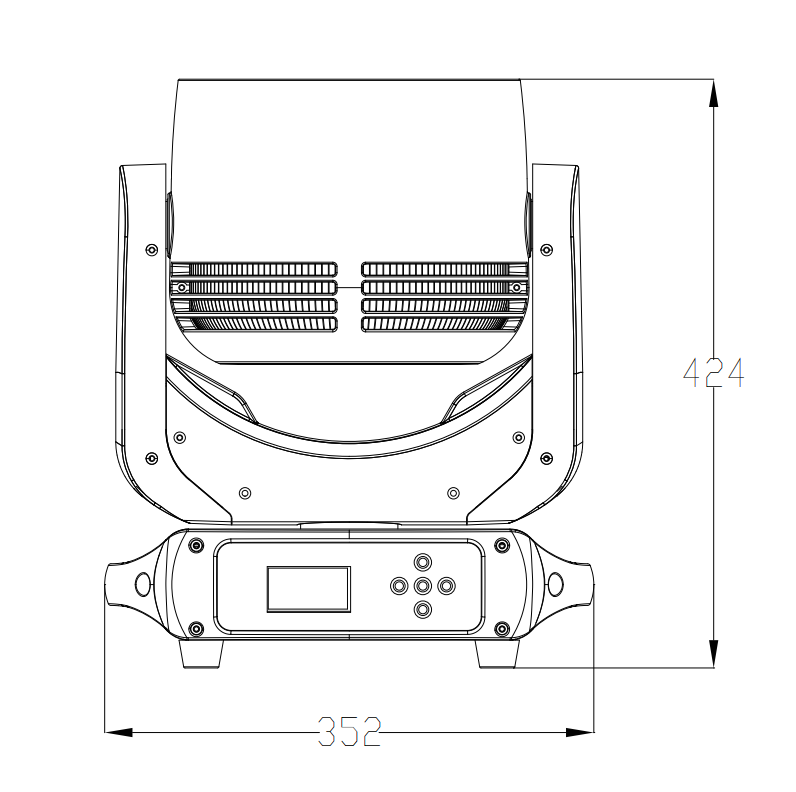 Control Lumínico | Cabeza móvil Wash Silver Star PW8