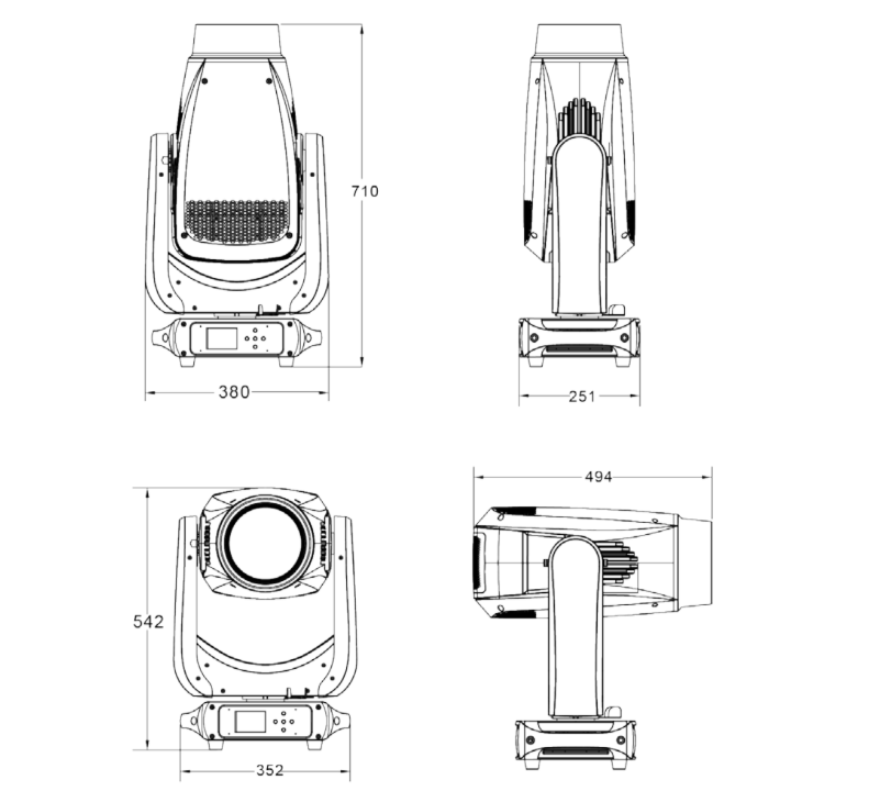 Control Lumínico | Cabeza Móvil Hibrida LED Silver Star PH5